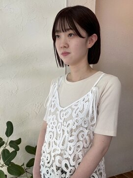 バディヘア アムル(BUDDY HAIR amour) 【栄 矢場町 大須】 大人ボブ 酸性ストレート