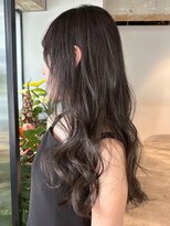 シオン(shion)&nbsp;グレージュロングオリーブベージュ顔周りレイヤー_ba562731