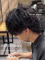 ビカム 名駅(become) 【波巻きウルフ】サーフカールツイストスパイラルメンズパーマ