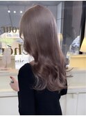 ハイライトカラーミルクティーベージュケアブリーチダブルカラー