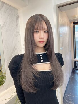 グレージュ/アッシュグレー／イヤーカット／髪質改善／エクステ