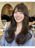 矢野口の艶カラー×柔らかカール【大人可愛いロング】