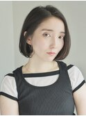ぱつっとボブ・ショート/前髪あり/絶壁解消/30代/40代/大人
