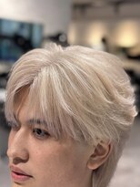 オーシャントーキョー 神戸(OCEAN TOKYO KOBE)&nbsp;ホワイトブロンドニュアンスシースルーセンターパート