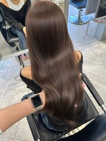 ペレ 梅田(PELE) ピンクベージュ/アンブレラカラー/クールショート/前髪/梅田