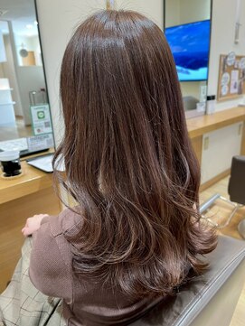 ラファンス 栗林店(LaFENCE) ロングレイヤー/モカブラウン/ダブルカラー