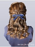 【お呼ばれヘアメ】ハーフアップ