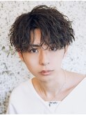 短髪センターパート/メンズ短髪センターパート/センターパート