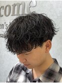 波巻きシャドウパーマ/名古屋栄メンズパーマ