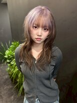 ヌル 原宿店(Null) ルーツカラー/ブリーチデザインカラー/ケアブリーチ/ウルフ
