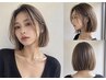 【初回人気No.1◎】カット+透明感カラー+ベーシックトリートメント