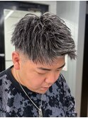 メンズパーマ/ジェットツイスト/ホワイトメッシュ
