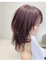テトヘアー(teto hair)&nbsp;ウルフ　レイヤー　ミディアム　イルミナカラー　トワイライト