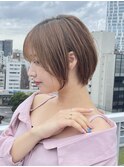 前下がりショートボブ　