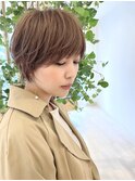 【THEOSCAR 印南】大人可愛い前下がりショートボブ丸みショート