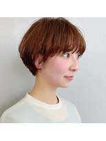 ハル 円山(HARU)&nbsp;オレンジブラウン × 簡単セット × マッシュショート