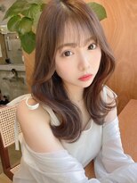 ロンドローズ 名古屋(Lond damaskRose)&nbsp;チョコレート 切りっぱなし  韓国ヘア 顔周り