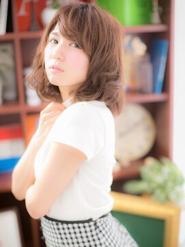 カバーヘアアンドスパ ブリス 浦和(COVER HAIR&SPA bliss) くせ毛風ふわミディ☆毛先パーマフェミニンc5浦和20代30代40代