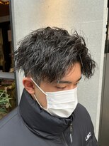 メンズサロンドットリアン(dot. lien) ソフトツイストパーマツイストパーマツーブロックメンズパーマ