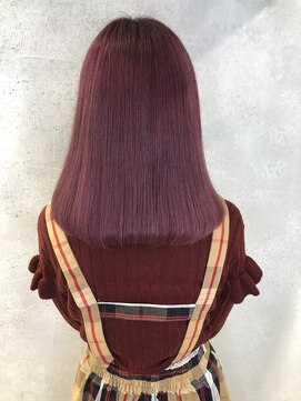 ファンスバイケー 志木(Fans by K) 【ブリーチ2回】ビビッドチェリーピンク