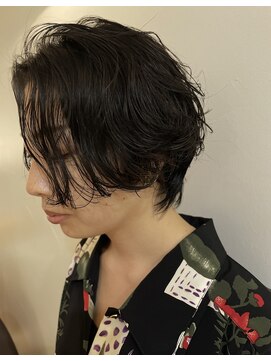 ロッソサンテ(rosso sante) ニュアンスパーマとショートウルフ