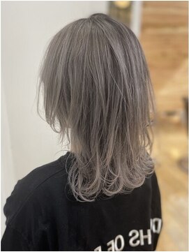 コルク バイ マグ 松本駅前(COLK by Mag) 大人可愛いふんわりカールミストバング外国人風カラーブリーチ