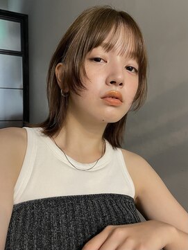 ベル 銀座5丁目店(Belle) 顔周りレイヤーレイヤーカットこなれミディ