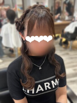 アリエス 大宮駅西口店(Aries) 編みカチュ片側ひつじヘア