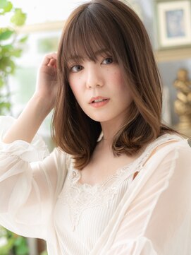 カバーヘア ブリス 大宮西口(COVER HAIR bliss) ハイライトカラーくせ毛風小顔エアリーミディh3大宮20代30代40代