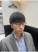 マッシュスタイル/ビジネススタイル/田町/理容室/メンズパーマ/