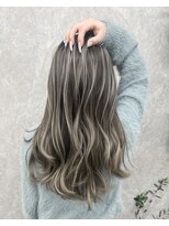 アルドーレフィエロ シンサイバシ(Ardore fiero shinsaibashi) コントラスト極ハイライト☆グレーベージュ