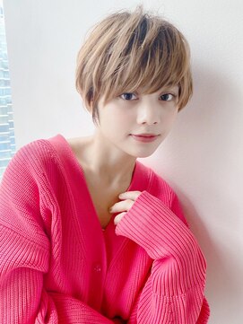 ケーツー エソラ池袋店(K-two) ベース顔*ゆるふわショートボブ*前髪ありショート*30代40代50代