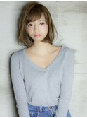 ＊　大人可愛いナチュラルボブ / マロンベージュ　＊