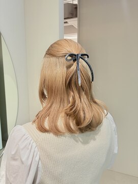 ジェム(GEM) 【暖音】ミルクティーカラーでふんわり可愛いスタイル*