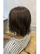 ミルク(MILK)&nbsp;切りっぱなしボブ×グレージュ×髪質改善カラー 30代40代50代