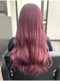 カシスピンク チェリーレッド ボルドーカラー ブリーチ 20代