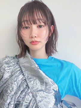 ホォレ 豊中店(fore) オリーブベージュショートミニボブグレージュブリーチレイヤー