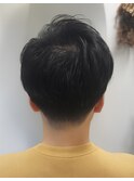 【ツーブロックビジネスニュアンスパーマショート】