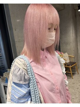 ホワイトピンクブリーチ2回～/町田/ケアブリーチ/ダブルカラー