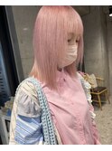 ホワイトピンクブリーチ2回~/町田/ケアブリーチ/ダブルカラー
