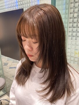 ハイレイヤーカット/シャギー/モカブラウン/ロングレイヤー/30代