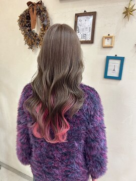 セットアップ 倉敷美和店(SET-UP) 小顔/インナーカラー/ピンク