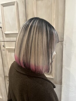 モードケイズ 調布店(MODE K's)の写真/理想の色味へ導く！ケアブリーチ使用のデザインカラー・ダブルカラーでハイトーンを長く楽しもう☆