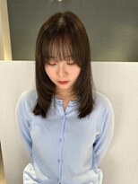アム(amu)&nbsp;オリーブベージュ/レイヤーカット/顔まわりカット/小顔カット
