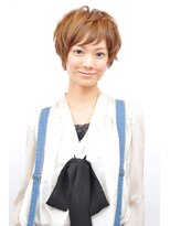 ヘアーエヌプラス (HAIR N+)&nbsp;【HAIR　N+】大人かわいい小顔デザインショート　質感カット