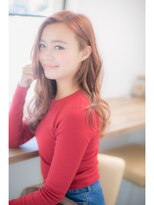 ヘアーショップ エヌアンドエー 越谷店(hair shop N&A) かきあげバング×クセ毛風カール×レイヤーロング