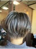 N質感カット質を活かしたエアリーマッシュ2 イメチェン