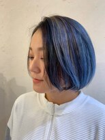 カトレア ストリート店&nbsp;ワンレンボブ×ブルーハイライト