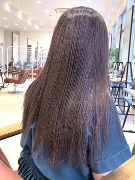 クアトログランシュ ひたちなか店(QUATRO×GranCieux) 1ブリーチ×ラベンダーベージュ