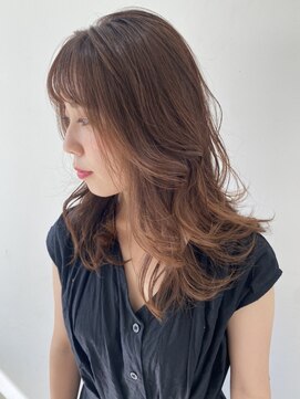 フォーク FOLK 【FOLK】小顔 外ハネ リバース巻き 横髪 アッシュ ベージュ♪